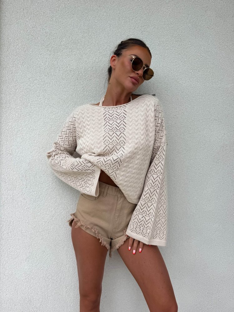 Sweter LUGANO – jasny beż