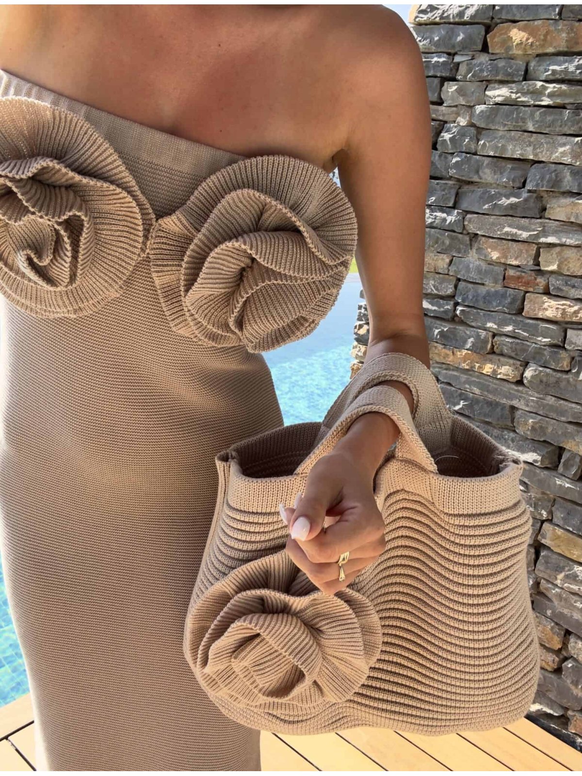 Torba FLOWER, mokka