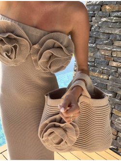 Torba FLOWER, mokka
