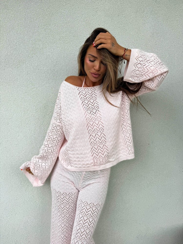 Sweter LUGANO – jasny róż