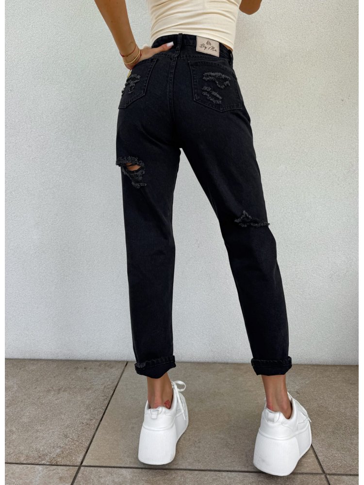 Jeansy MOM FIT PREMIUM – czarne