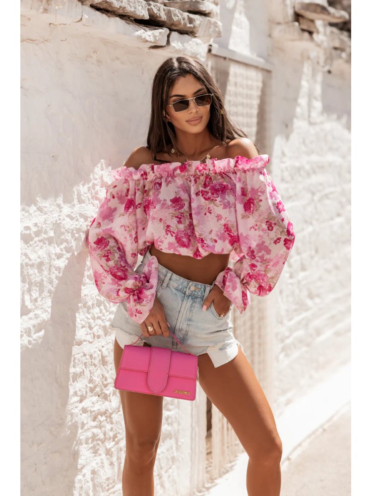 Bluzka Hiszpanka MIA , pink...