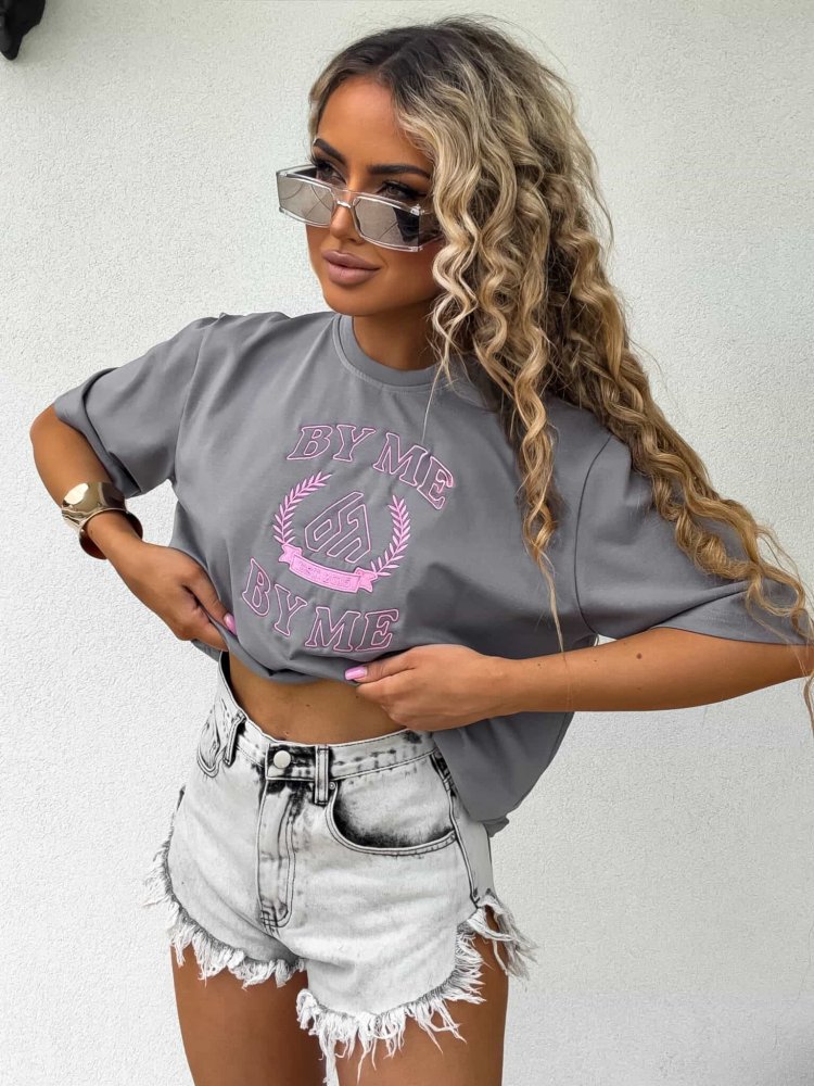 T-shirt LAUR – szary