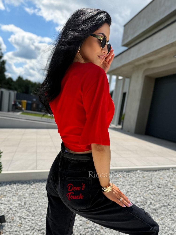 Jeansy MOM FIT DON’T TOUCH...