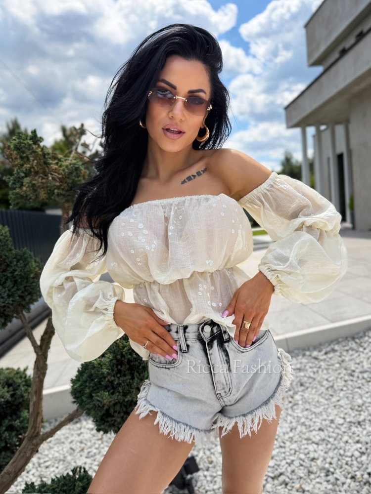 Bluzka hiszpanka MISS print...