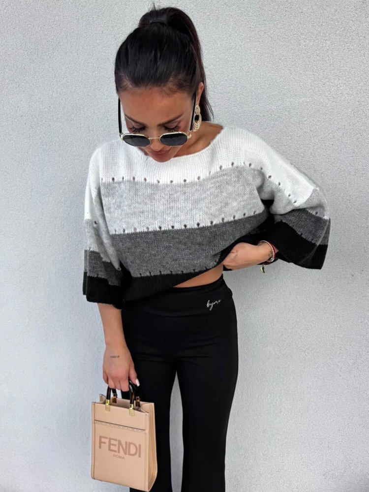 Sweter SOFT pasy –...