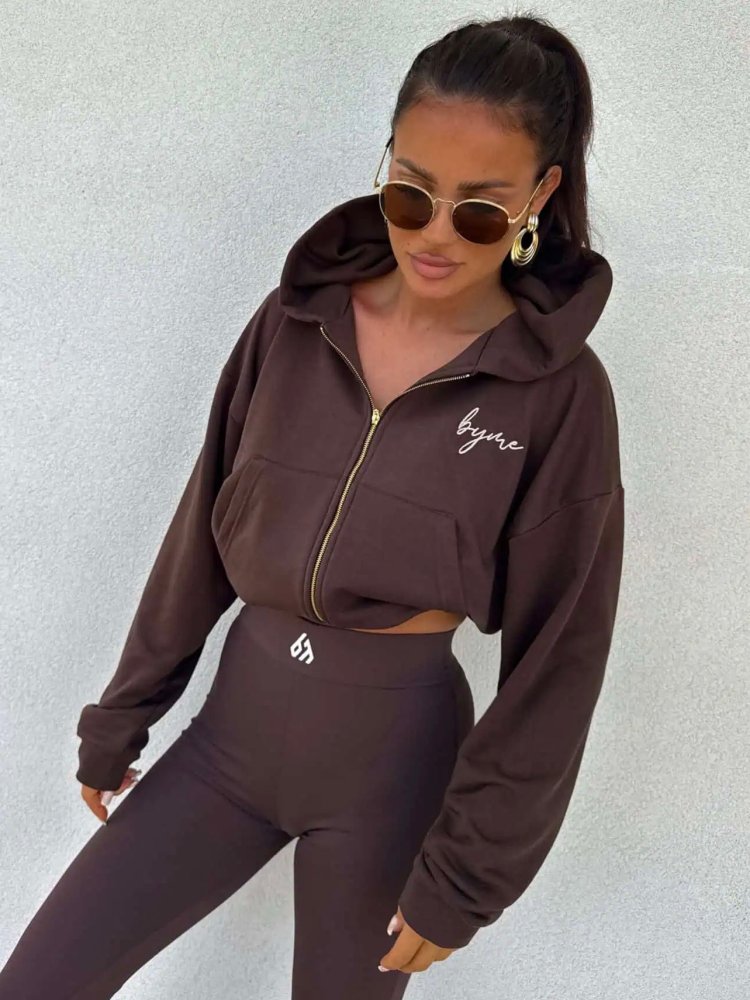 Bluza HOODIE – czekoladowa