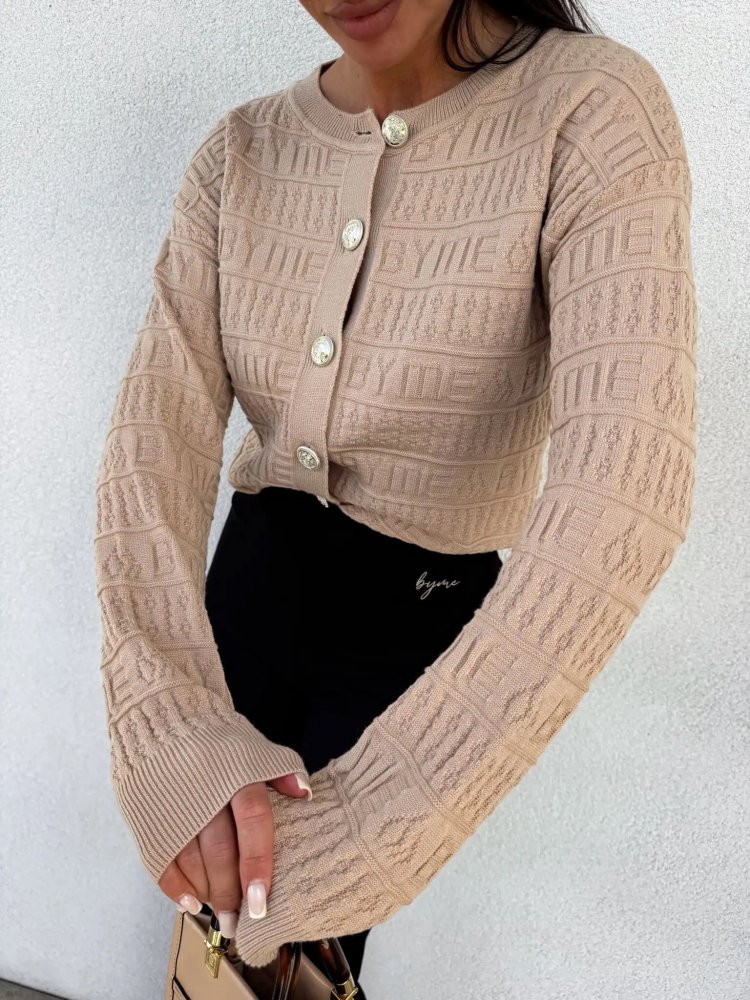 Sweter GIVEN – ciemny beż
