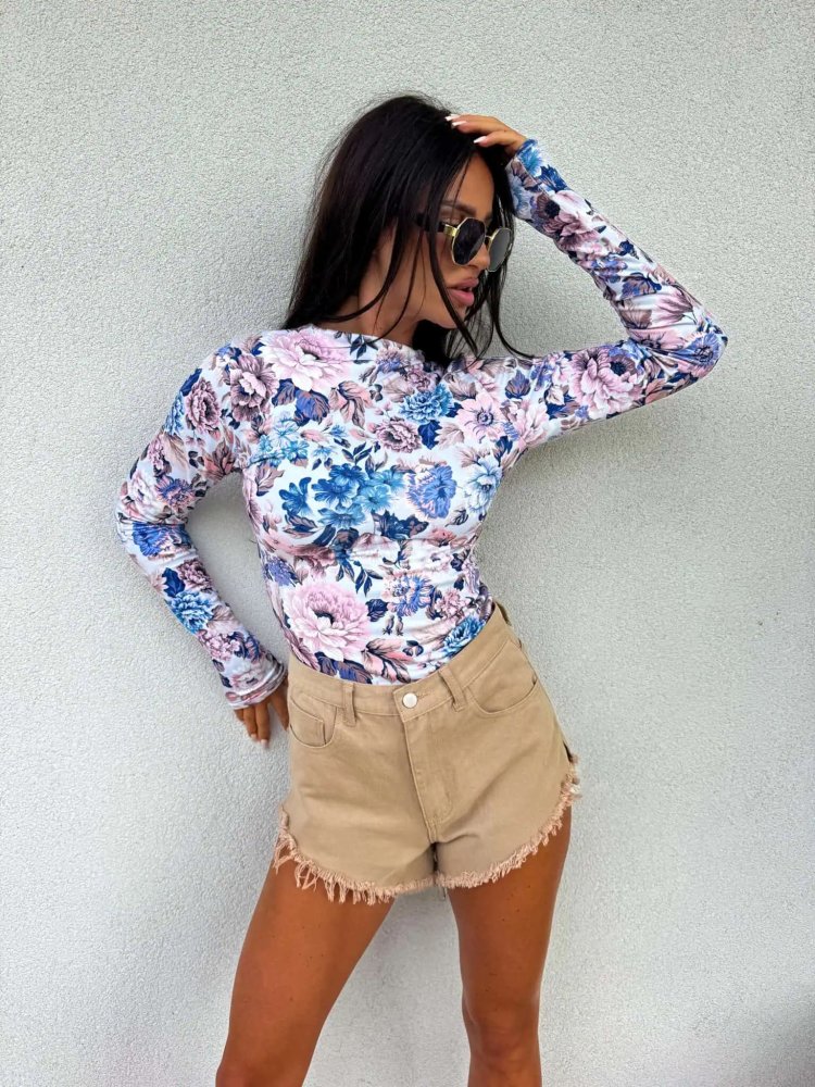 Bluzka SKIN print kwiaty –...