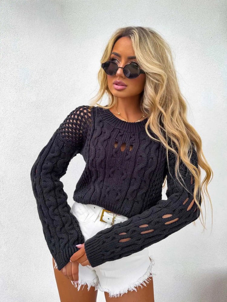 Sweter MOON – czarny
