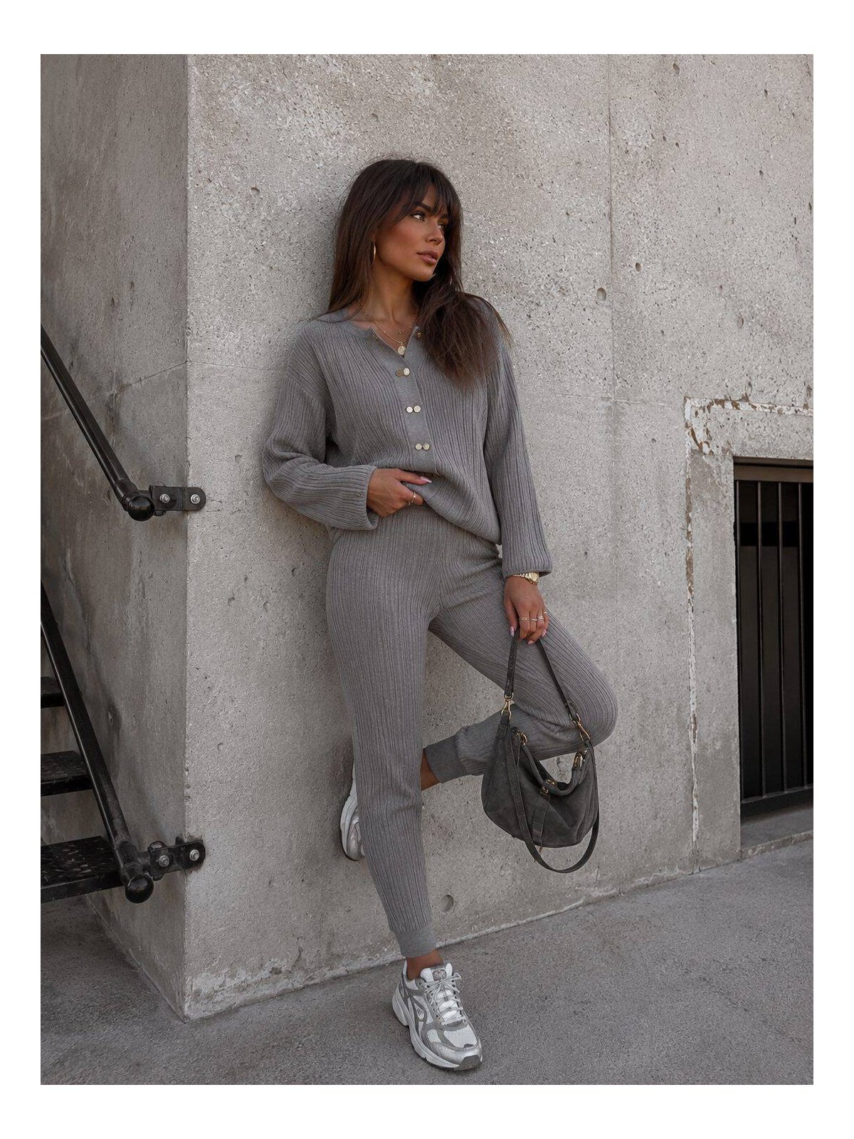 Sweter JASMIN – szary