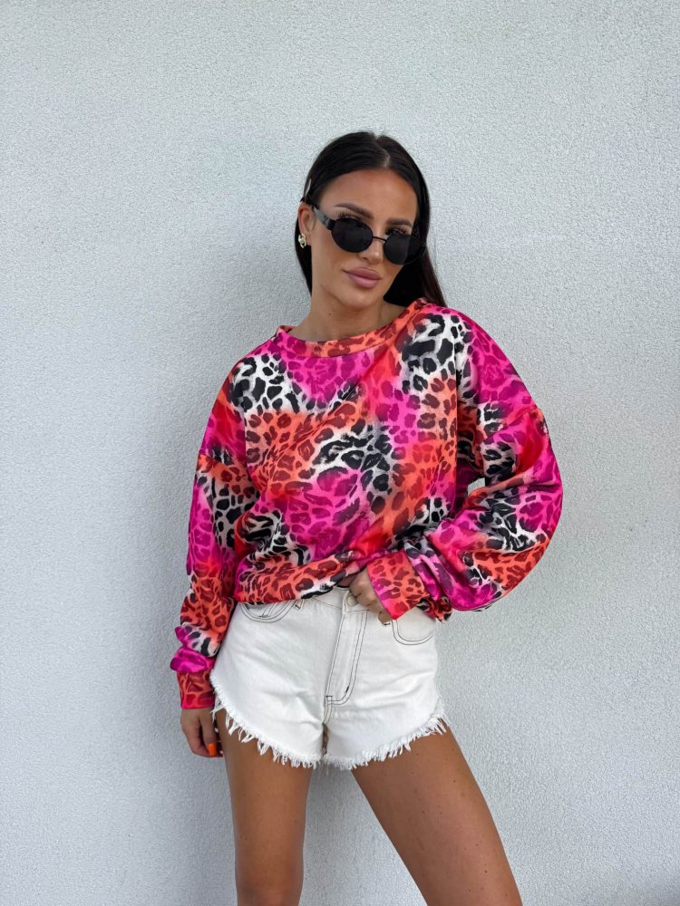 Bluza LORENA print pantera...