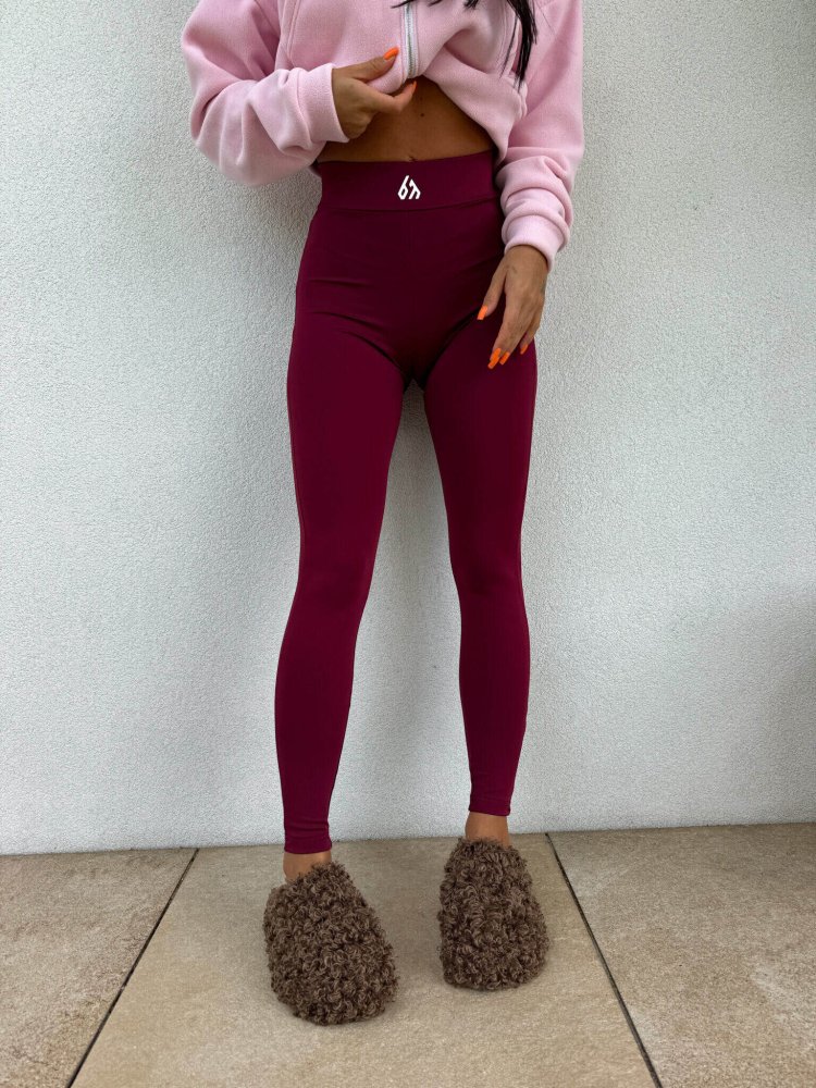 Legginsy GYM White Logo –...