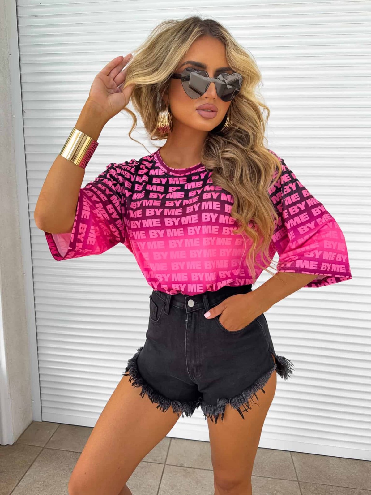Bluzka MARMARIS ombre – różowa