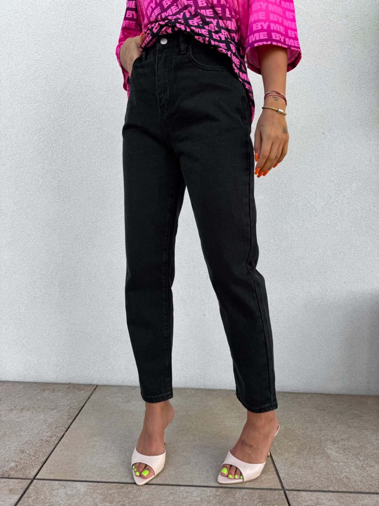Jeansy MOM FIT – czarne