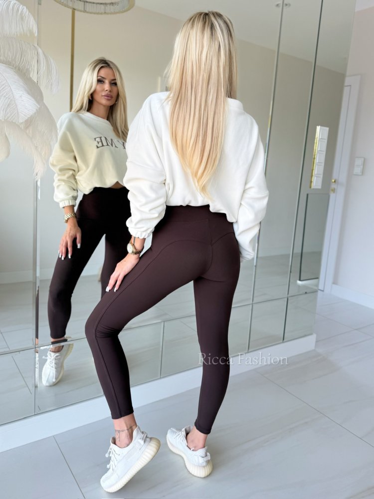 Legginsy prążkowane CASADEI...