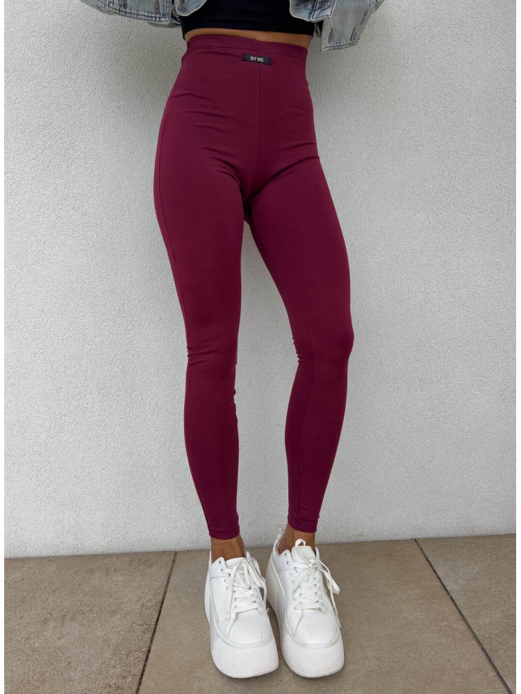 Legginsy KANELLA – bordowe