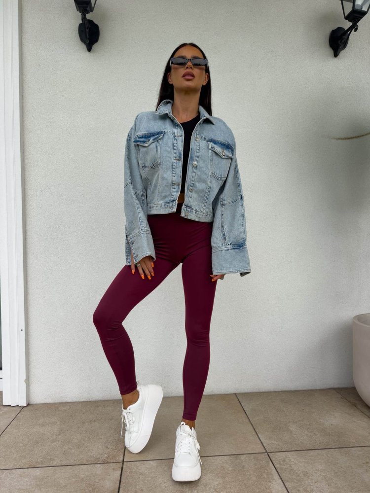 Legginsy KANELLA – bordowe