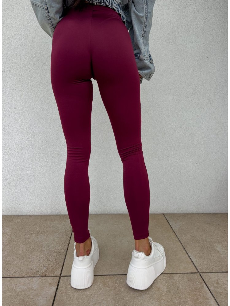 Legginsy KANELLA – bordowe