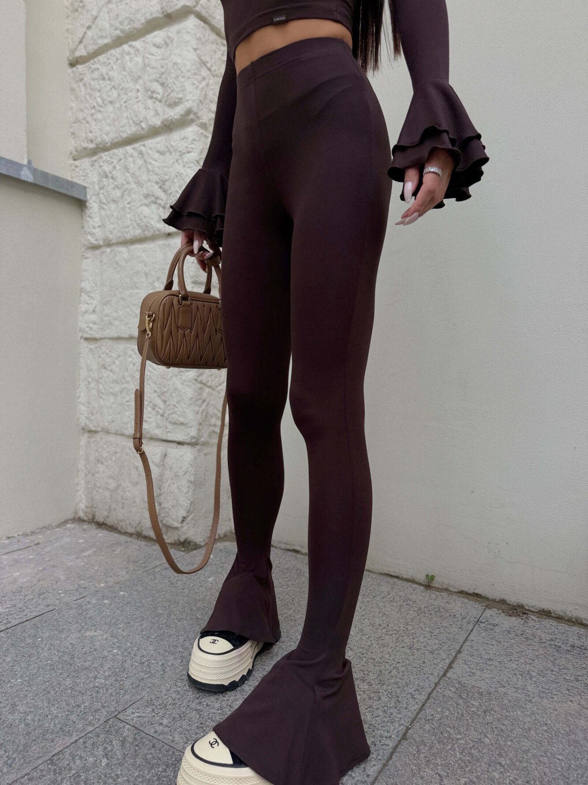 Legginsy SIREN, czekolada