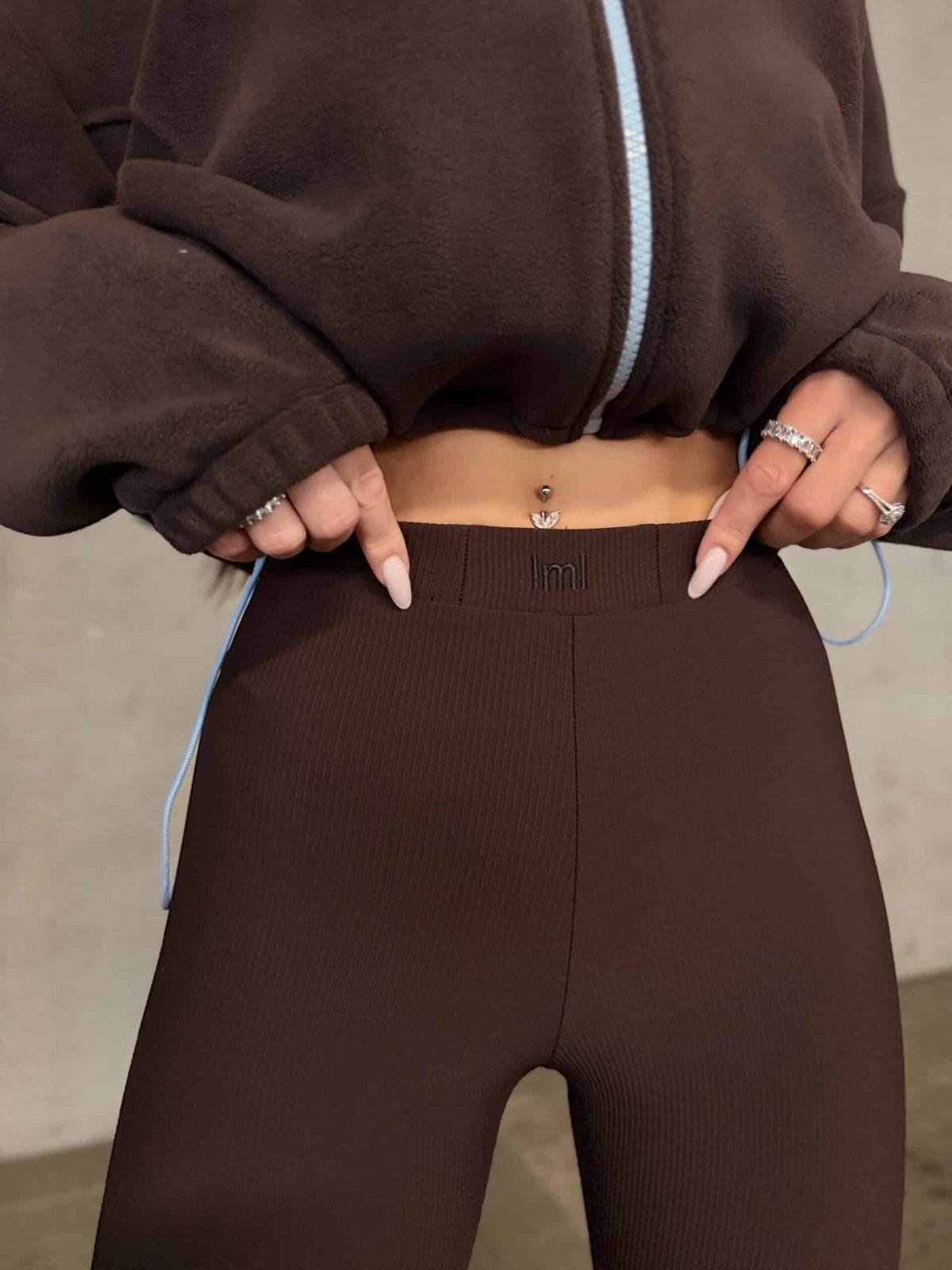Legginsy FLEX, czekolada