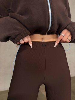 Legginsy FLEX, czekolada