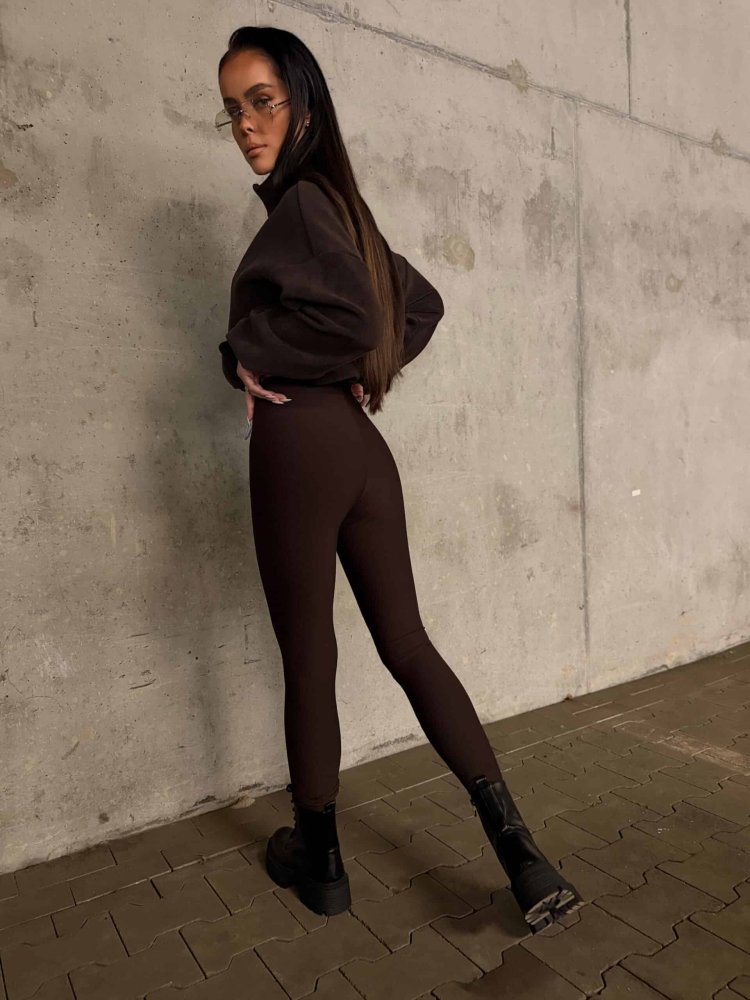 Legginsy FLEX, czekolada