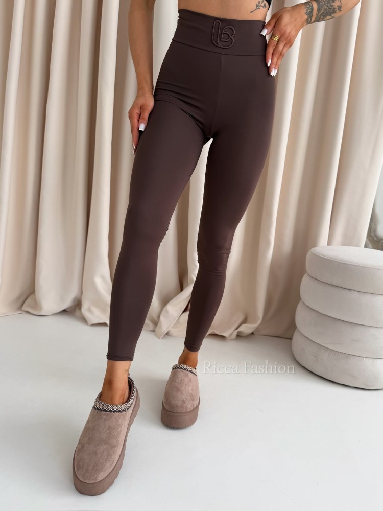 Legginsy CLASSY, czekolada