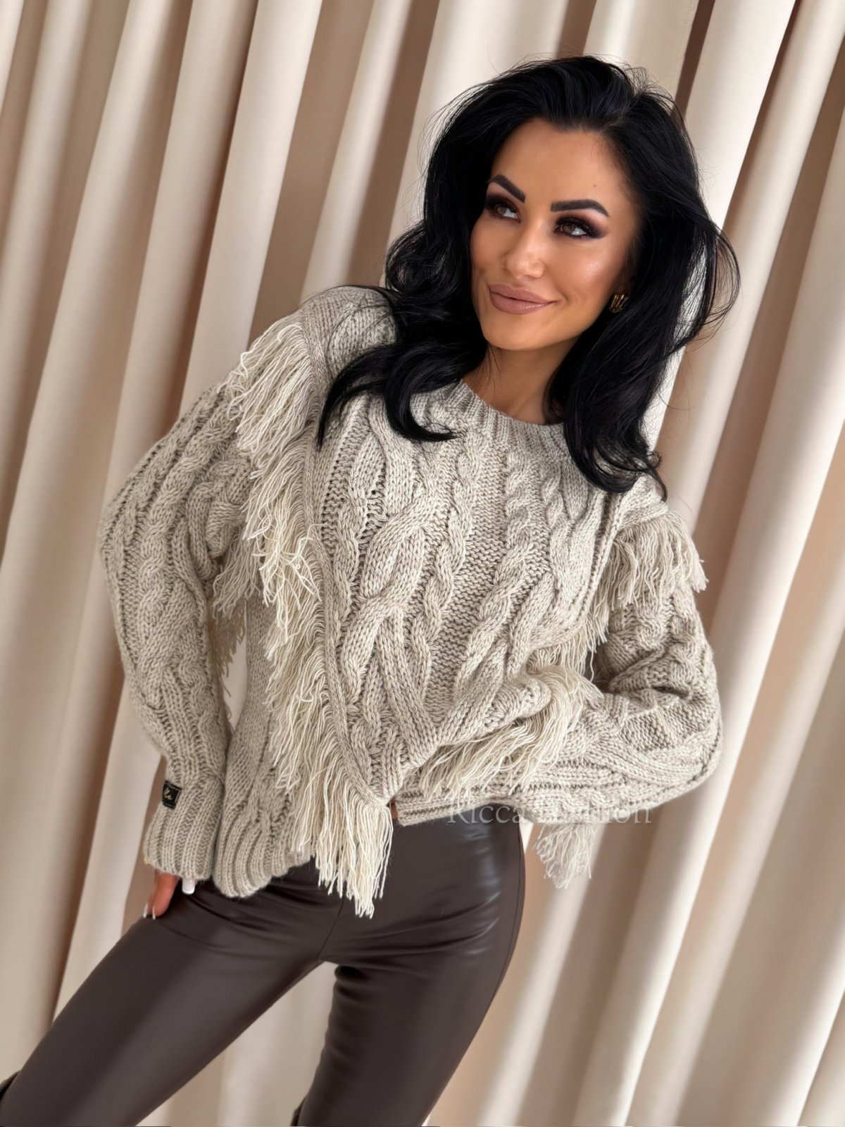 Sweter INDIANA, beżowy