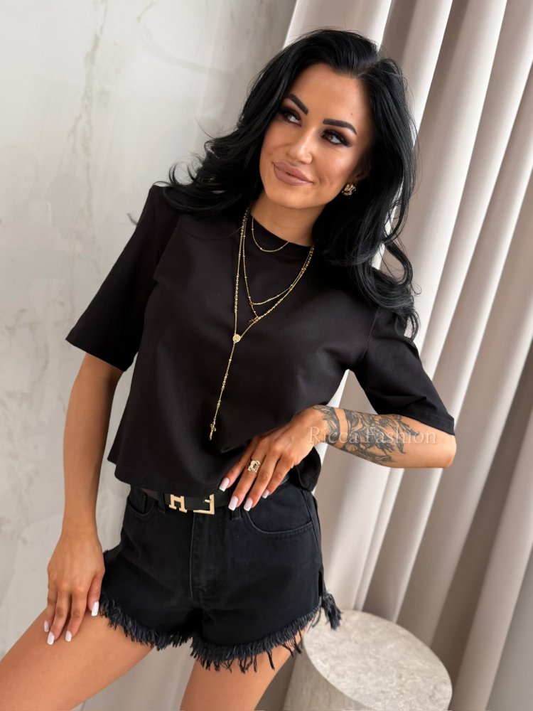 Bluzka z poduszkami MUA, black