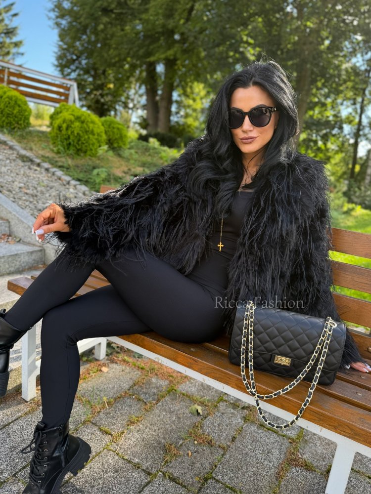 Kurtka futerko NATASHA, black