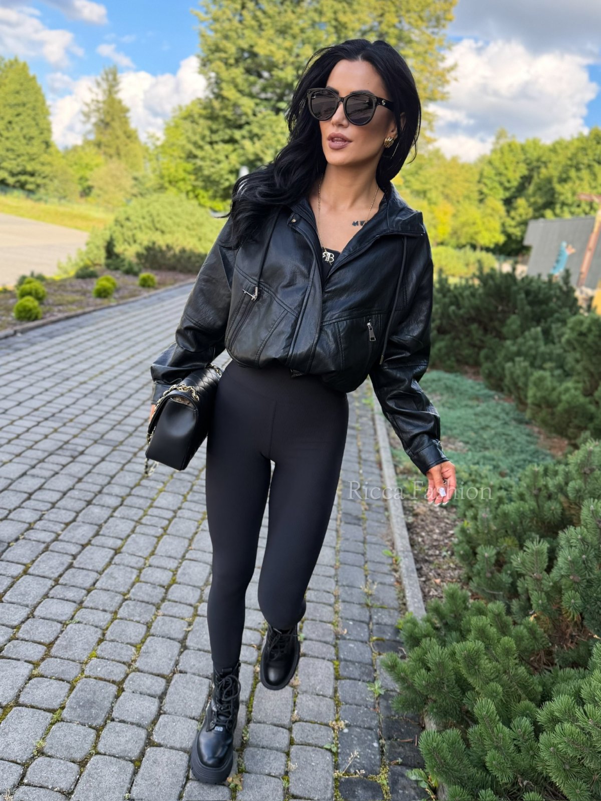 Kurtka/ramoneska skórzana TAYLA, black
