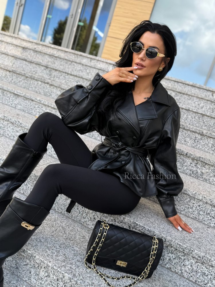 Torebka skórzana CHANELLO, black