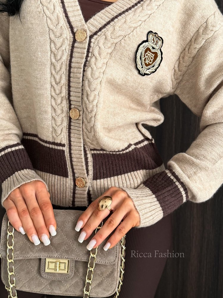 Sweter na guziczki BEVERLY,...