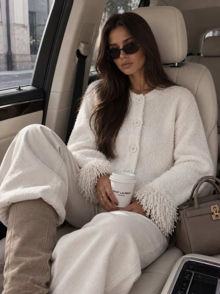Sweter PONY – ecru