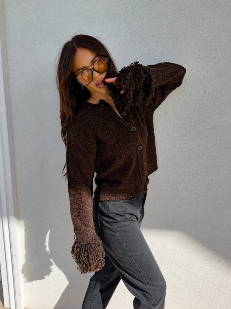 Sweter PONY – czekoladowy