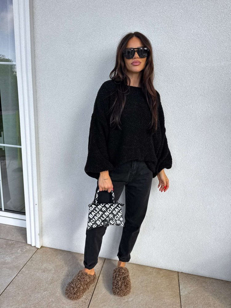 Sweter BIGGER – czarny