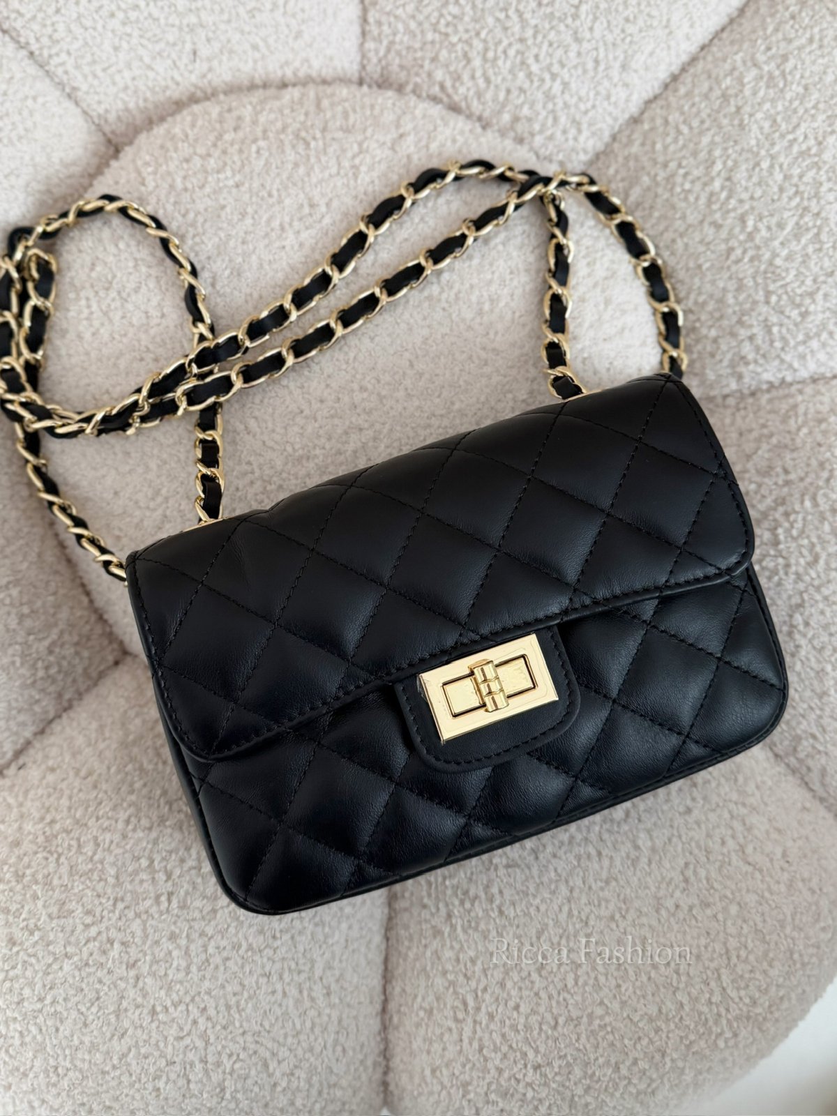 Torebka skórzana CHANELLO mini, black