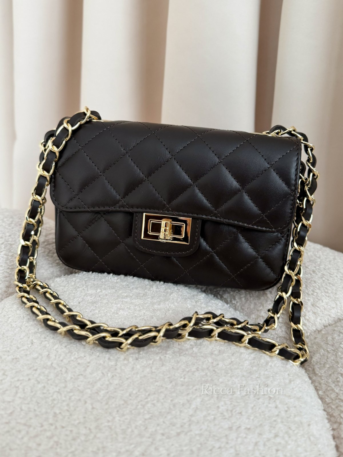 Torebka skórzana CHANELLO mini, black