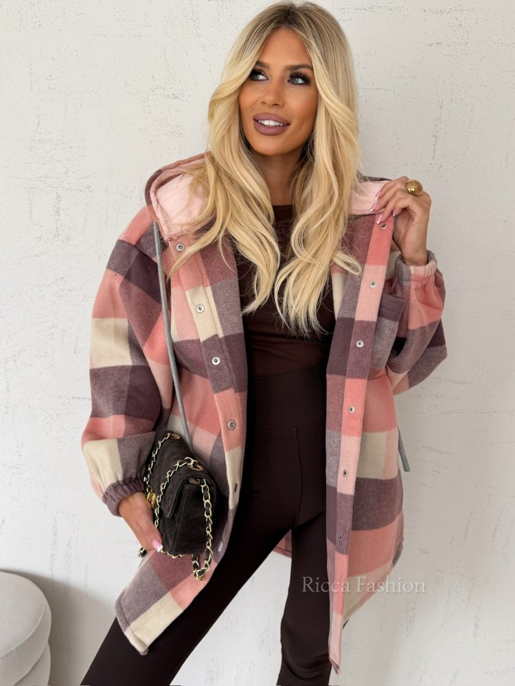 Kurtka koszulowa oversize w...