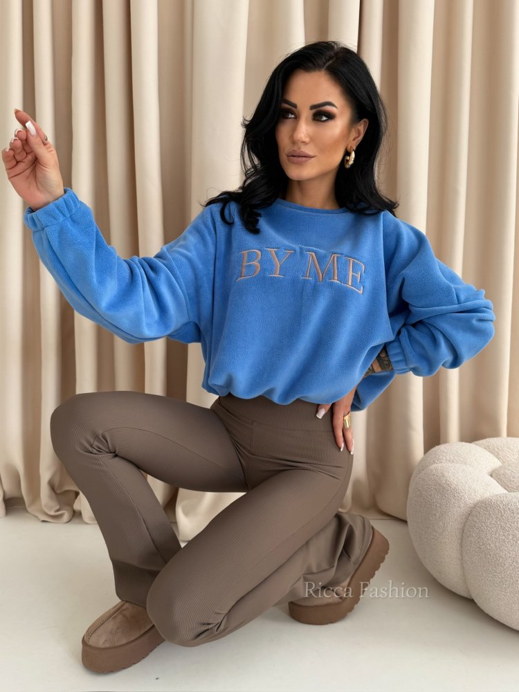 Bluza polarowa PURE – chabrowa