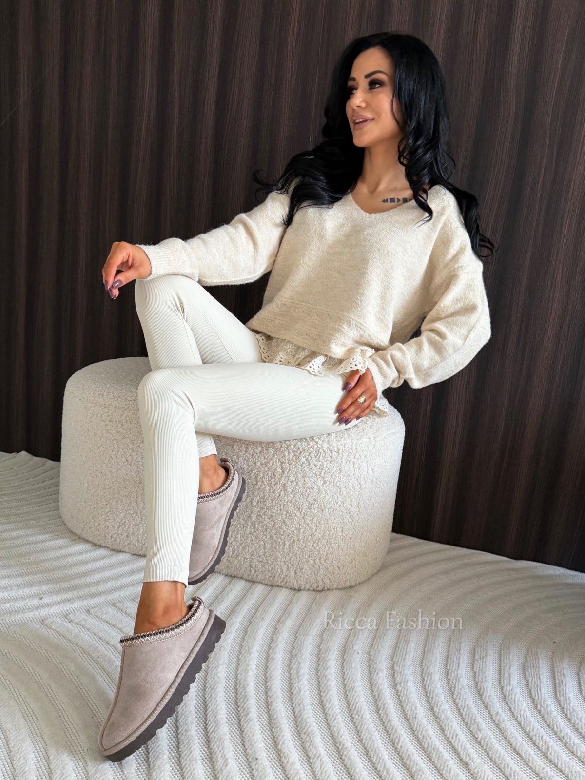 Buty mule LULU, light cappuccino