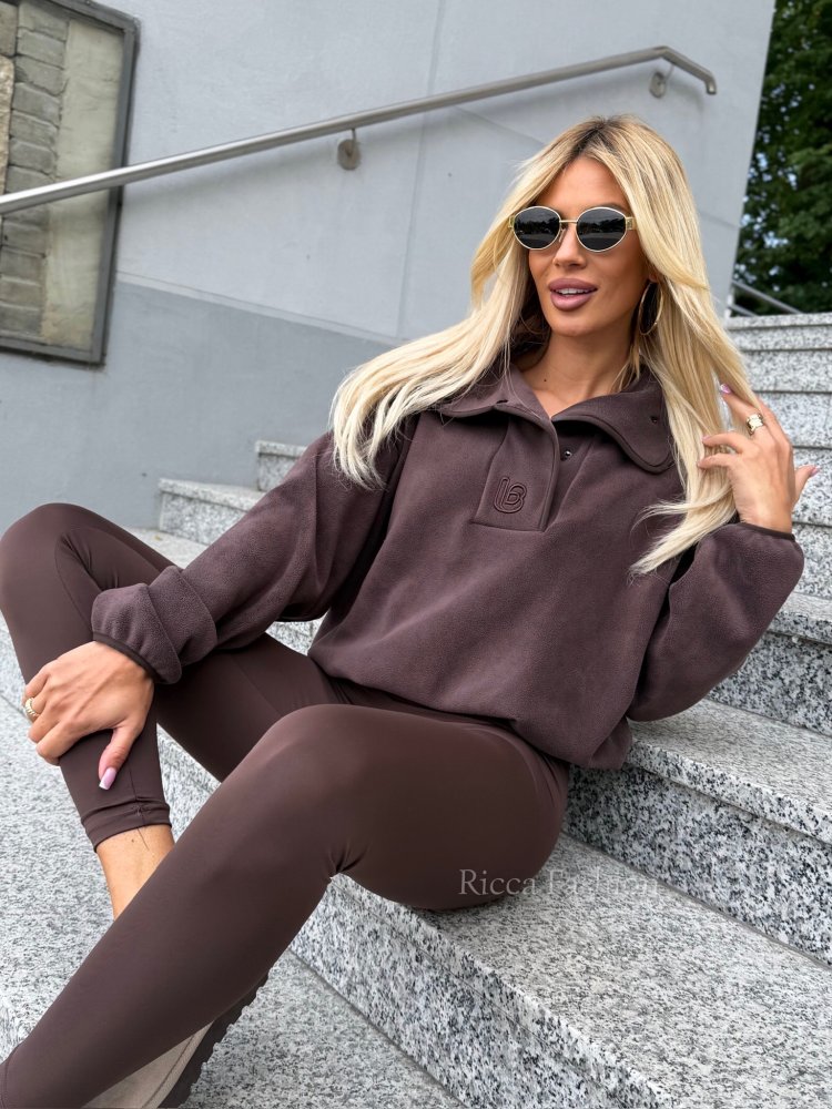 Bluza polarowa VANCOUVER- Brąz