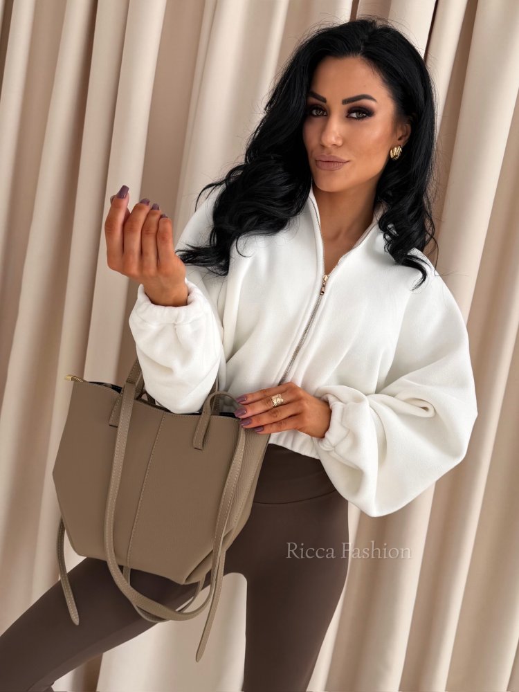 Torebka skórzana POLA, beige
