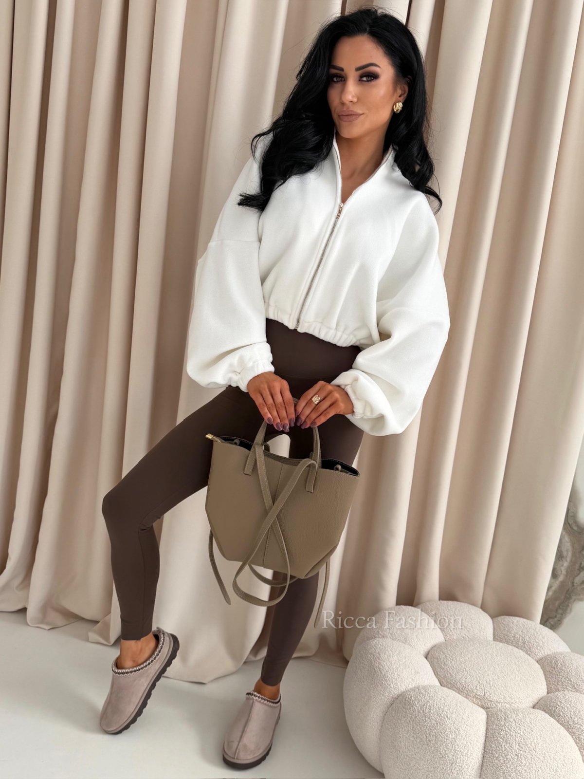 Torebka skórzana POLA, beige