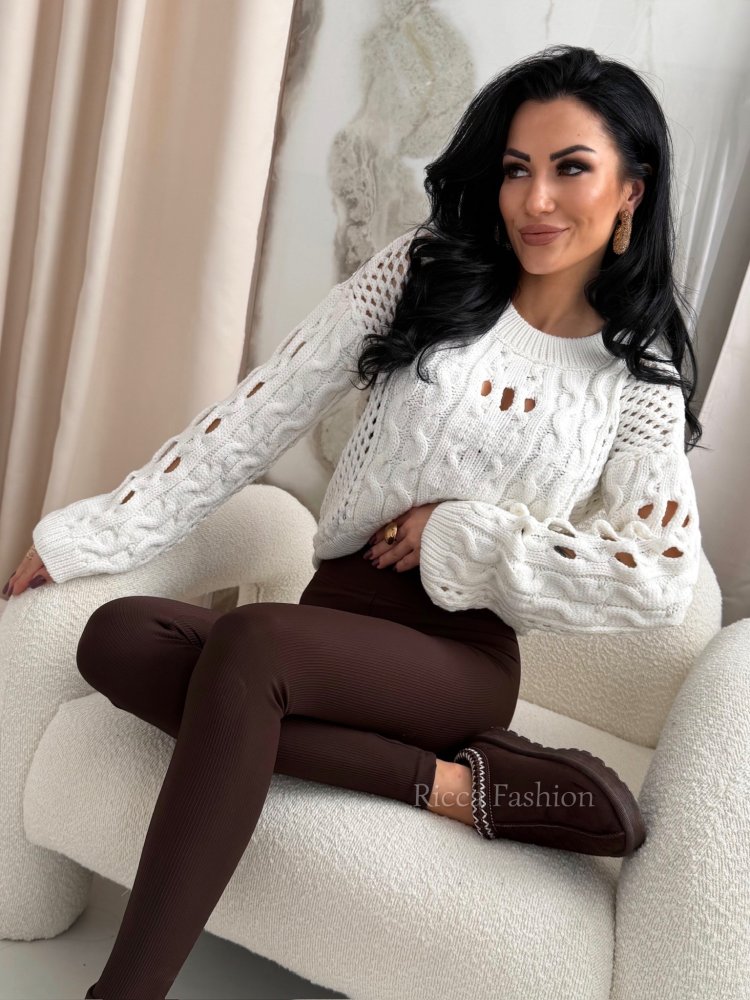 Sweter MOON – ecru