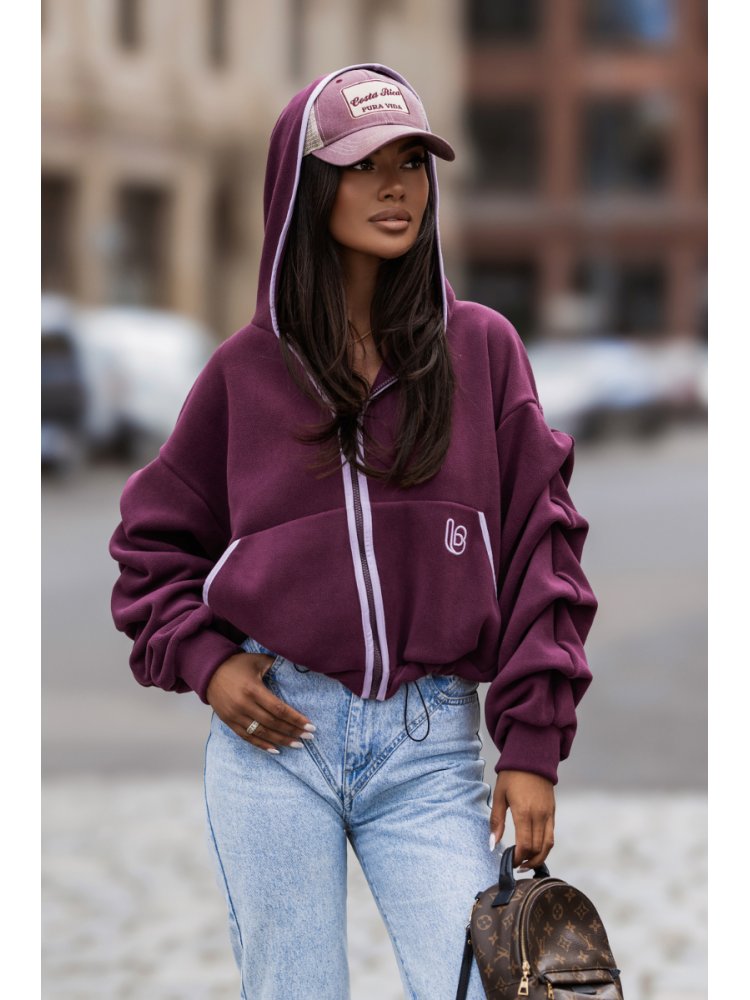 Bluza polarowa SNUG - Śliwka