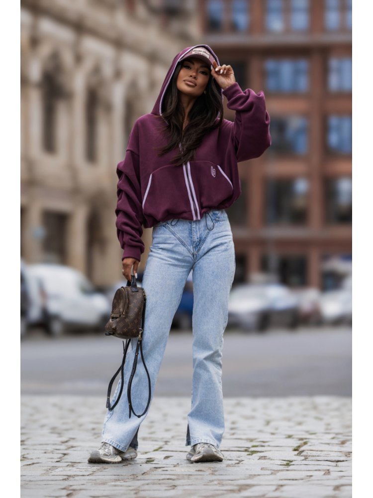 Bluza polarowa SNUG - Śliwka