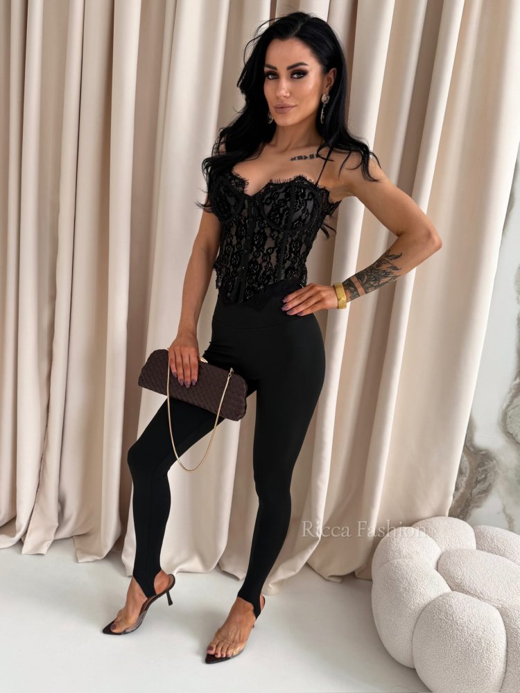 Gorset koronkowy CALSITA, black