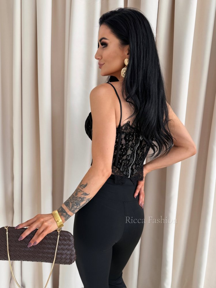 Gorset koronkowy CALSITA, black